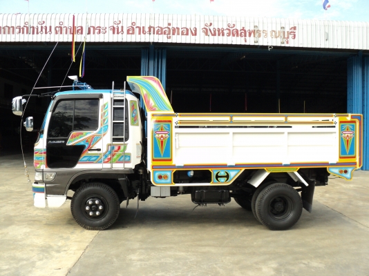 ขายฮีโน่หน้ายักษ์ 6 ล้อ เครื่องยนต์ H07D - 6 สูบ 195 แรงม้า กระบะบรรทุกดัมส์ดิน