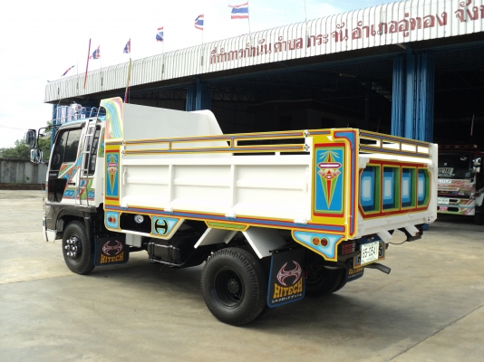 ขายฮีโน่หน้ายักษ์ 6 ล้อ เครื่องยนต์ H07D - 6 สูบ 195 แรงม้า กระบะบรรทุกดัมส์ดิน