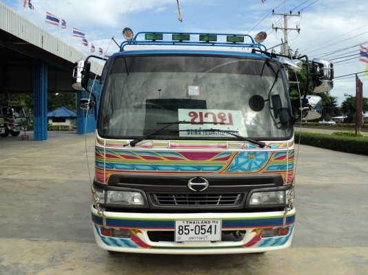 ขายฮีโน่หน้ายักษ์ 6 ล้อ เครื่องยนต์ H07D - 6 สูบ 195 แรงม้า กระบะบรรทุกดัมส์ดิน