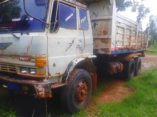 ขายรถบรรทุกสิบล้อดัมพ์ Hino F17 เครื่องเดิม EH700-168 แรง 2 เพลาดัมพ์