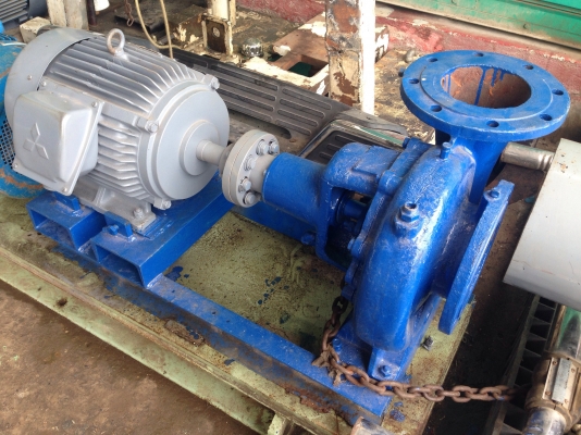 ขายปั้มน้ำหอยโข่ง 15 HP. 380 V มอเตอร์ mitsubishi ขนาด เข้า 6 นิ้ว ออก 6 นิ้ว สภาพดี หมุนนิ่มครับ