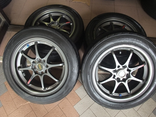 ล้อCE28 ขอบ15 กว้าง7 พร้อมยาง YOKOHAMA S.Dive 195/55/15 ปี11