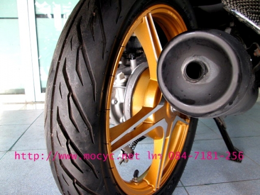 TTX สีขาวส้ม ล้อแม็กซ์สีทองใหม่ ลายดาวสวยเท่ยิ่งขึ้น ไมล์ 7653 โล ฟรีค่าโอน แถม 4 รายการ 29900