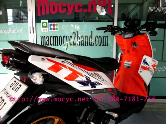 TTX สีขาวส้ม ล้อแม็กซ์สีทองใหม่ ลายดาวสวยเท่ยิ่งขึ้น ไมล์ 7653 โล ฟรีค่าโอน แถม 4 รายการ 29900