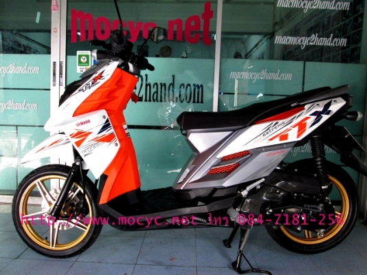 TTX สีขาวส้ม ล้อแม็กซ์สีทองใหม่ ลายดาวสวยเท่ยิ่งขึ้น ไมล์ 7653 โล ฟรีค่าโอน แถม 4 รายการ 29900