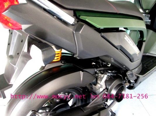 ZOOMER สีดำเขียวทหาร ปี 57 รุ่นท๊อป คอมบายเบลก ไมล์ 1588 โล  ฟรีค่าโอน แถม 4 รายการ 44900