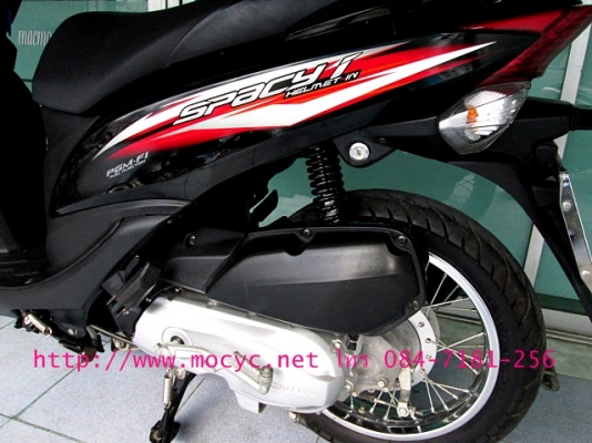 SPACY I สีดำ รถเดือน พ ค.ปี 2556 ไมล์ 2 พันโล ระบบหัวฉีด  ยูบ็อกใหญ่ ของแถม 3 รายการ  25900