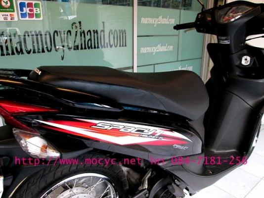 SPACY I สีดำ รถเดือน พ ค.ปี 2556 ไมล์ 2 พันโล ระบบหัวฉีด  ยูบ็อกใหญ่ ของแถม 3 รายการ  25900