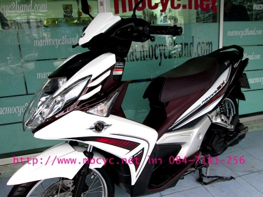 NOUVO SX  สีขาวม่วง มาใหม่ รถเดือน มิ.ย.ปี 56  รุ่นใหม่ หัวฉีด ฟรีค่าโอน ของแถม4รายการ 34900