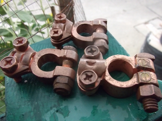 ขั้วแบตเตอรี่ทองแดง ขั้วลบ ขั้วแบตเตอรี่ทองแดง ขั้วลบ