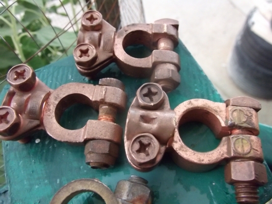 ขั้วแบตเตอรี่ทองแดง ขั้วลบ ขั้วแบตเตอรี่ทองแดง ขั้วลบ