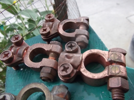 ขั้วแบตเตอรี่ทองแดง ขั้วลบ ขั้วแบตเตอรี่ทองแดง ขั้วลบ