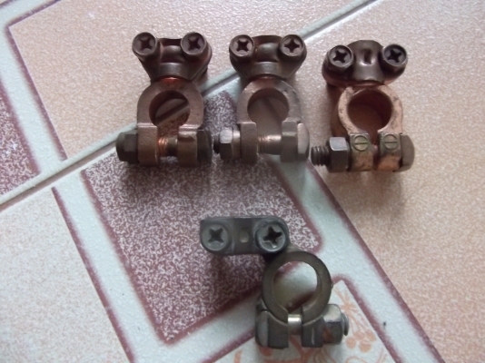 ขั้วแบตเตอรี่ทองแดง ขั้วลบ ขั้วแบตเตอรี่ทองแดง ขั้วลบ