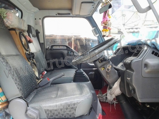 ISUZU รุ่น NQR กระบะคอกรั้วเหล็ก ความยาวกระบะ 5.50 เมตร