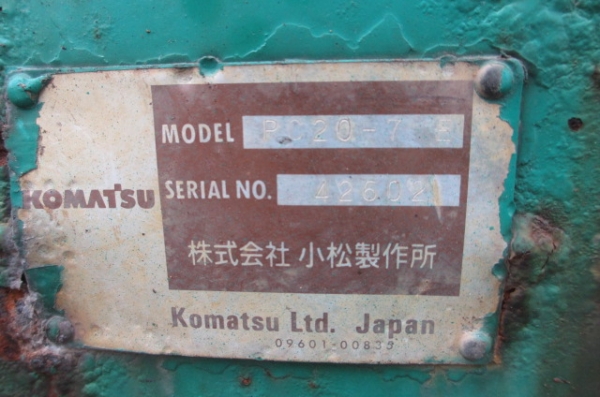 350,000 KOMATSU PC20-7 เก่านอก ขายตามสภาพนะครับ