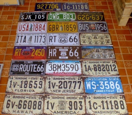 ขออนุญาตขายป้ายทะเบียนแนวคลาสสิคขนาดเท่าป้ายจริง