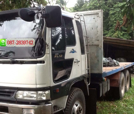 ขายรถบรรทุก 10 ล้อ 1 เพลา กระบะพื้นเรียบยาว 6 ม.