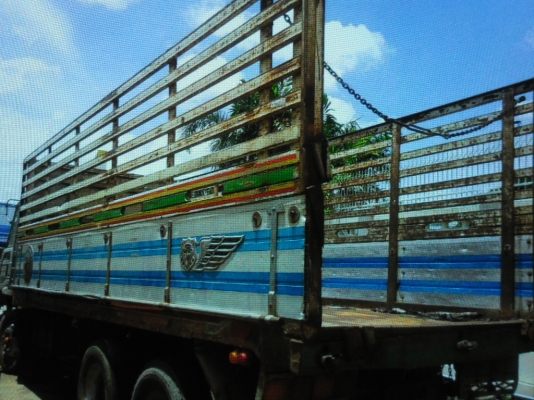 ขายรถบรรทุก 10 ล้อ 2 เพลาดั้ม NISSAN CD6N เครื่อง PE6 230 แรงมีระบบลากพ่วงเครื่องดีคัสซีสวย