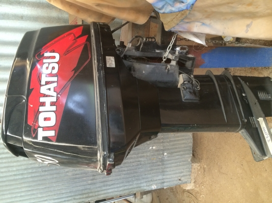 ขายเครื่องเรือ TOHATSU 50 แรง 85,000.-มีทริมยกหาง มีรีโมทให้