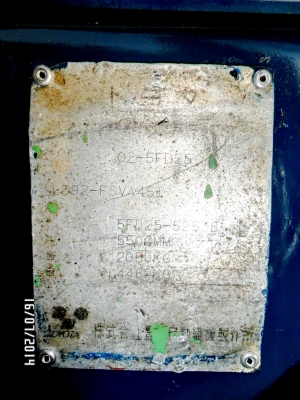 FORKLIFT*TOYOTA*5FD25*เสาฟลูฟรี5.50ม.*นำเข้าแท้จากญี่ปุ่นขายด่วนที่โคราช