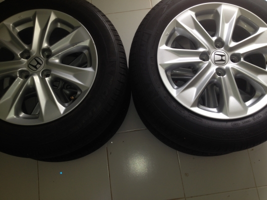 ขายล้อแม็กเดิม Honda jazz ขอบ 15' 4รู100 พร้อมยาง Michelin energy xm1 175 65 15