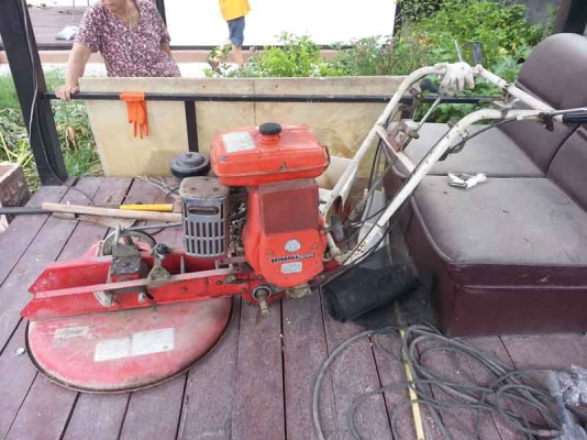 โครงรถตัดหญ้าแบบเดินตามมีเกียร์ Shibaura