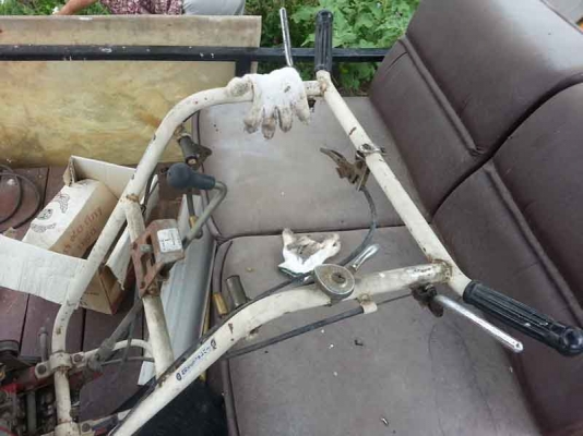 โครงรถตัดหญ้าแบบเดินตามมีเกียร์ Shibaura