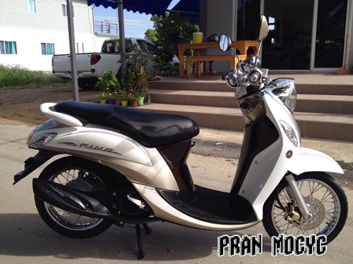 ขายyamaha fino สีขาวน้ำตาล ปี2013 ขายyamaha fino สีขาวน้ำตาล ปี2013