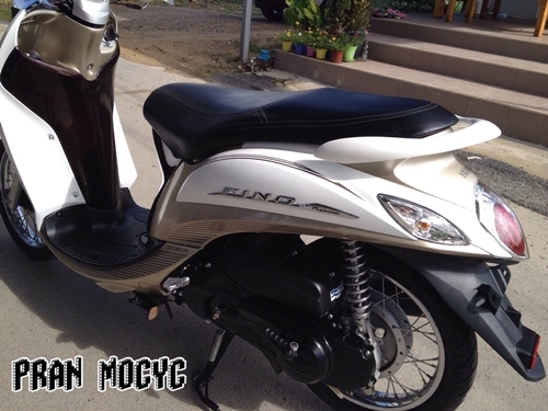 ขายyamaha fino สีขาวน้ำตาล ปี2013 ขายyamaha fino สีขาวน้ำตาล ปี2013