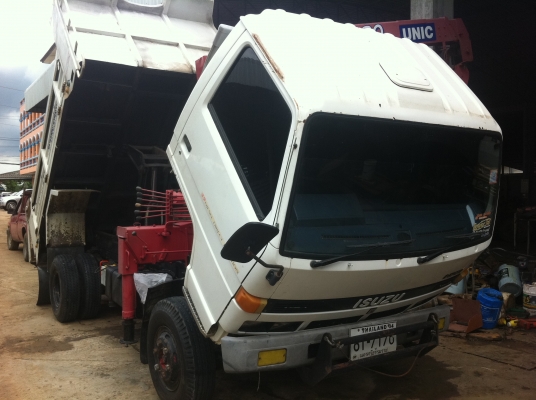 ISUZU NPR ดั้ม-เทรนTADANO 3 ตัน ทะเบียนพร้อมโอน