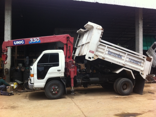 ISUZU NPR ดั้ม-เทรนTADANO 3 ตัน ทะเบียนพร้อมโอน