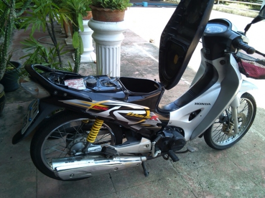 wave125r ubox ปี47 เทาดำ 303 เครื่องดี  15,000