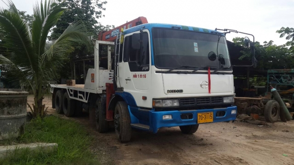 ขาย12ล้อhino 2เพลา ติดเครน5ตัน