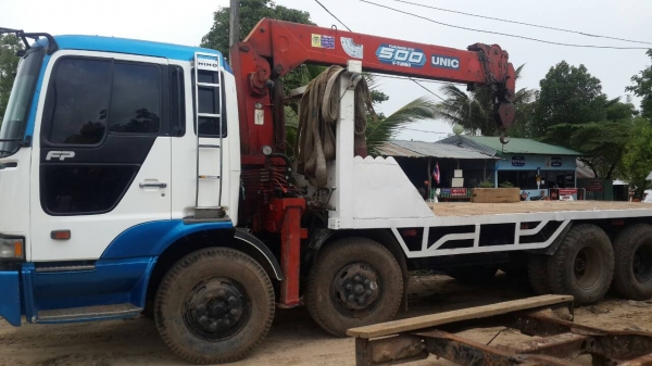 ขาย12ล้อhino 2เพลา ติดเครน5ตัน