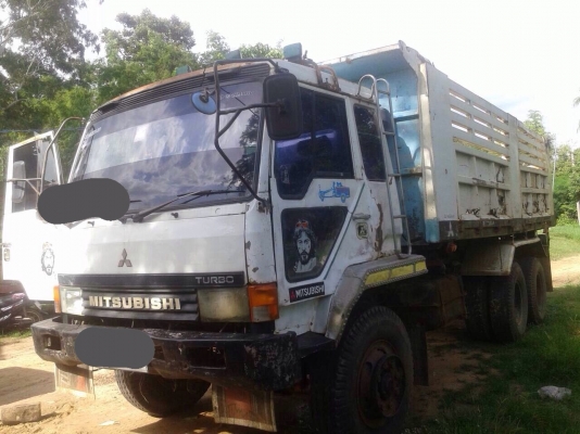 ขายรถบรรทุกสิบล้อดัมพ์ MITSUBISHI TD ซีเรียล 1,7xx เครื่องเดิม 6D16-195 แรง 2 เพลา 10 เกียร์ ทะเบียนพร้อม