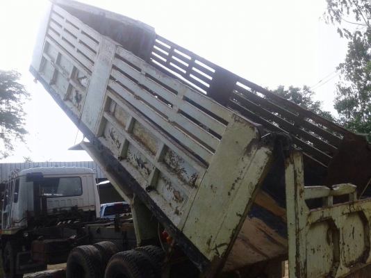 ขายรถบรรทุกสิบล้อดัมพ์ MITSUBISHI TD ซีเรียล 1,7xx เครื่องเดิม 6D16-195 แรง 2 เพลา 10 เกียร์ ทะเบียนพร้อม