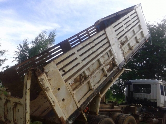 ขายรถบรรทุกสิบล้อดัมพ์ MITSUBISHI TD ซีเรียล 1,7xx เครื่องเดิม 6D16-195 แรง 2 เพลา 10 เกียร์ ทะเบียนพร้อม