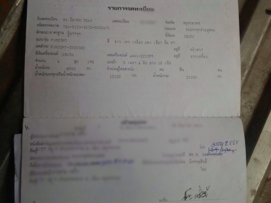 ขายรถสิบล้อตู้เปียก ISUZU FVM33MT เครื่อง 6HH1-195 แรง ปี 40 ช่วงยาว 6.20 เมตร