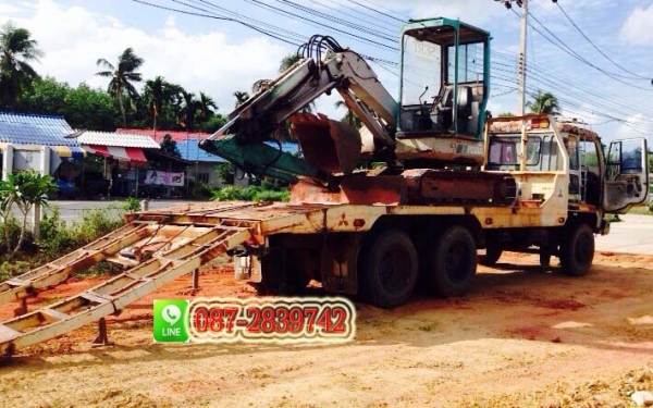ขายคู่รถแบคโฮและรถบรรทุก KOBELCO SK120 MARK 3
