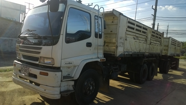 รถดัั้มสวย..แม่..ลูก...270แรงปี*47 ลูก2คาน ปี*48...สภาพดี..สวย.ห้างแท้.(รถ บ.รับเหมา)