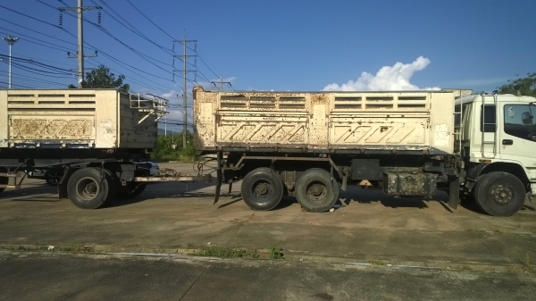 รถดัั้มสวย..แม่..ลูก...270แรงปี*47 ลูก2คาน ปี*48...สภาพดี..สวย.ห้างแท้.(รถ บ.รับเหมา)