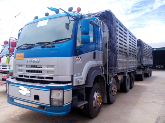 ขายรถ 24 ล้อพ่วงแม่-ลูกดัมพ์ ISUZU DECA 360 แรงม้า 2 คานหน้าปี 2553 ลูกสาม 3 คาน ราคา 2870000