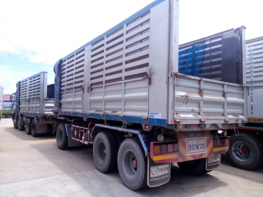 ขายรถ 24 ล้อพ่วงแม่-ลูกดัมพ์ ISUZU DECA 360 แรงม้า 2 คานหน้าปี 2553 ลูกสาม 3 คาน ราคา 2870000