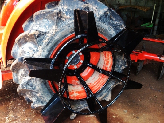 ขาย ล้อกันจม ล้อเหล็กกันจม ไถนาน้ำ ของรถแทรกเตอร์คูโบต้า