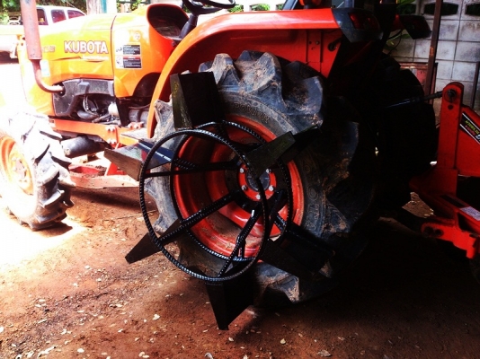 ขาย ล้อกันจม ล้อเหล็กกันจม ไถนาน้ำ ของรถแทรกเตอร์คูโบต้า