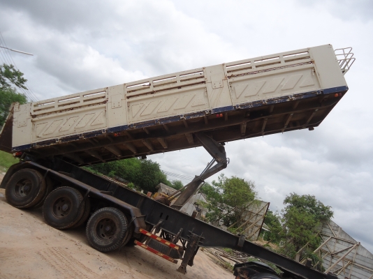 ขายหางลาก3เพลาแท้ดรั้มกะบะสามมิตรลอนเฉียงยาว9เมตรปี50