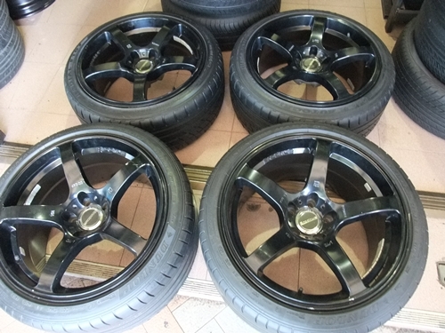 ล้อ prodrive ขอบ18 หน้า8.5หลัง9.5 พร้อมยางสวยๆ