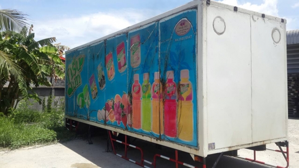 ขายตู้แห้งจากรถบรรทุก 10 ล้อ Hino Mega