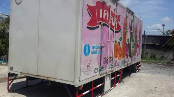 ขายตู้แห้งจากรถบรรทุก 10 ล้อ Hino Mega ขายตู้แห้งจากรถบรรทุก 10 ล้อ Hino Mega