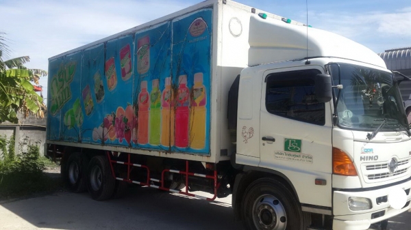 ขายตู้แห้งจากรถบรรทุก 10 ล้อ Hino Mega ขายตู้แห้งจากรถบรรทุก 10 ล้อ Hino Mega